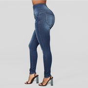 European And American Women's High Waist  Slim Jeans Women