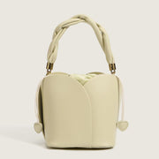 2021 Style Fashion Women Bag In Handbags Genuine Leather Tote Sling Shoulder Ladies Handbag Luxury Flowers Design Bucket Bags