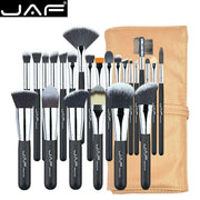 JAF 24pcs Makeup Brushes Tools 100% Vegan Make Up Artist Kit Brushes for Makeup Professional Brush Set #J2425yc-B