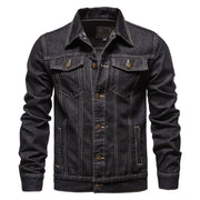 Men's Denim Jacket Casual Button Down Jeans Coat