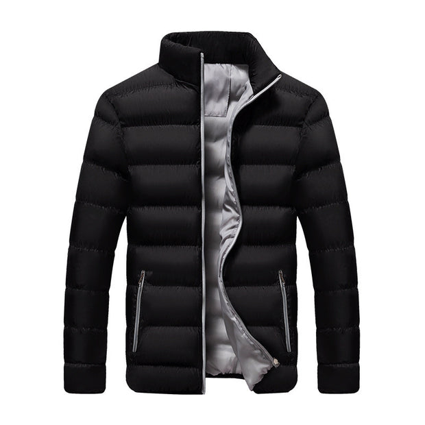 2022 cotton padded clothes men's running distance men's coat new winter stand collar down cotton padded clothes thickene