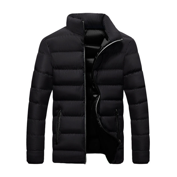 2022 cotton padded clothes men's running distance men's coat new winter stand collar down cotton padded clothes thickene