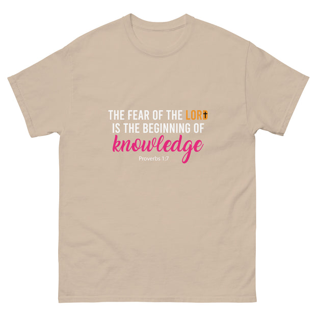 APsavings - La crainte du Seigneur est le début de la connaissance - tee-shirt classique