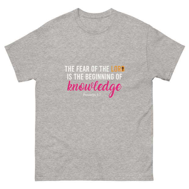 APsavings -The fear of the Lord is the beginning of knowledge - Unisex classic tee